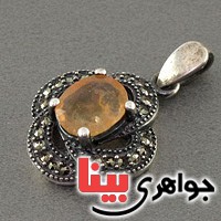 گردنبند یاقوت زرد جواهری بسیار زیبا و خوشرنگ _کد:19635