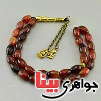 تسبیح عقیق سلیمانی 33 دانه ای بسیار عالی فاخر _کد:19638