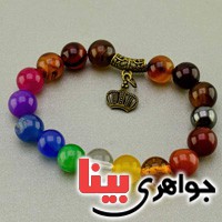 دستبند چند جواهر هفت رنگ چاکرا مناسب سنگ درمانی دستبند چند جواهر هفت رنگ چاکرا مناسب سنگ درمانی