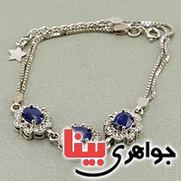 دستبند یاقوت کبود بسیار عالی و با شکوه _کد:19642
