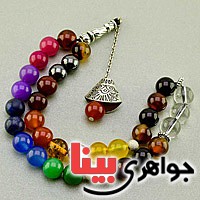تسبیح چند جواهر 33 دانه ای هفت چاکرا سنگ درمانی تسبیح چند جواهر 33 دانه ای هفت چاکرا سنگ درمانی