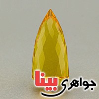نگین انگشتر سیترین با تراش خاص و درشت _کد:19650