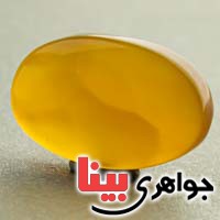 نگین انگشتر عقیق یمنی عیار بالا بسیار خوشرنگ همراه با حکاکی با وقف مخصوص _کد:19663