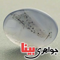 نگین انگشتر عقیق یمنی کبود سحابی فضایی _کد:19685