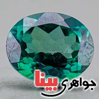 نگین انگشتر توپاز سبز بسیار خوشرنگ _کد:19709