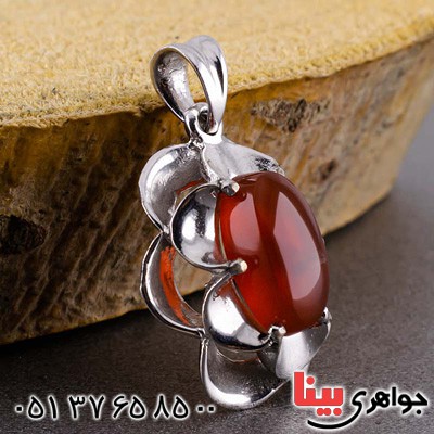 گردنبند عقیق یمنی بسیار نادر و خوشرنگ برند SPN _کد:19717