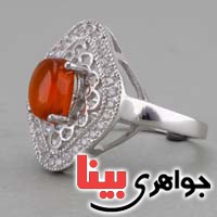 انگشتر عقیق یمنی بسیار دلبرانه برند SPN _کد:19724