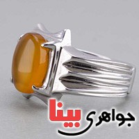 انگشتر عقیق یمنی شرف الشمس مدل کلاسیک _کد:19726