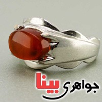 انگشتر عقیق یمنی بسیار خوشرنگ برند SPN _کد:19735