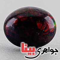 نگین انگشتر اوپال آتشین سرخ بسیار عالی و خاص _کد:19747