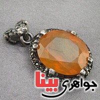 گردنبند یاقوت زرد فاخر درشت جواهری _کد:19751