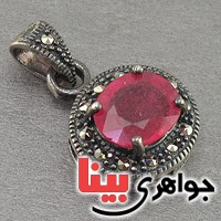 گردنبند یاقوت سرخ جواهری بسیار زیبا _کد:19753