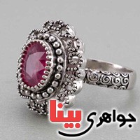 انگشتر یاقوت سرخ خوشرنگ بسیار عالی برند SPN _کد:19759