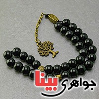 تسبیح عقیق سیاه (اونیکس) 33 دانه ای بسیار عالی _کد:19764