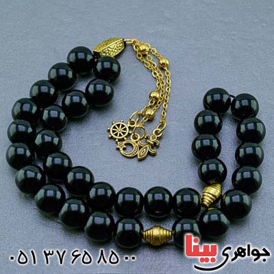 تسبیح عقیق سیاه (اونیکس) 33 دانه ای درشت لوکس تسبیح عقیق سیاه (اونیکس) 33 دانه ای درشت لوکس