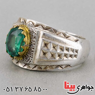 انگشتر زمرد زامبیا بسیار عالی _کد:19794