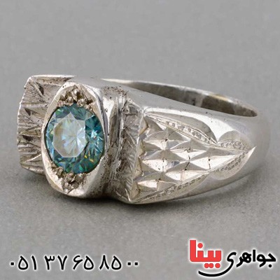 انگشتر الماس روسی ( موزانایت ) درخشان و زیبا _کد:19817