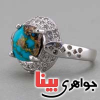 انگشتر فیروزه نیشابوری تاپ و خوشرنگ برند SPN انگشتر فیروزه نیشابوری تاپ و خوشرنگ برند SPN