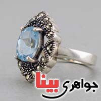 انگشتر توپاز مارکازیتی بسیار زیبا برند SPN انگشتر توپاز مارکازیتی بسیار زیبا برند SPN