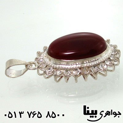 گردنبند عقیق زنانه جواهری درشت