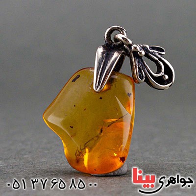 گردنبند کهربا اصل بلونی _کد:19920