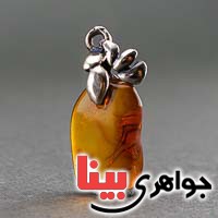 گردنبند کهربا حشره ای خوشرنگ _کد:19962