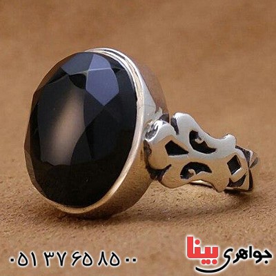 انگشتر عقیق یمنی مردانه مدل صفوی _کد:20003