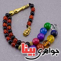 تسبیح چند جواهر 33 دانه ای سنگ درمانی لاکچری _کد:20012