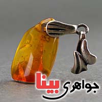 گردنبند کهربا اصل بلونی زیبا _کد:20031