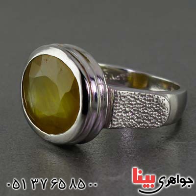انگشتر یاقوت زرد مدل ایتالیایی برند SPN _کد:20032