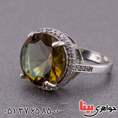 انگشتر الکساندریت رودیوم زنانه خاص و زیبا _کد:20044