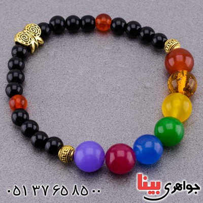 دستبند چند جواهر چاکرا درمانی زیبا _کد:20102