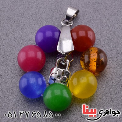 گردنبند چند جواهر چاکرا درمانی زیبا _کد:20108