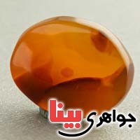 نگین انگشتر عقیق یمنی سلیمانی مصور و زیبا