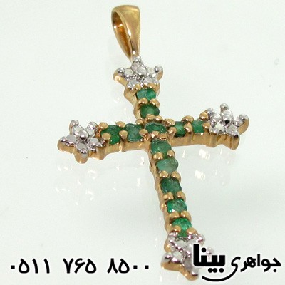 گردنبند زمرد صلیب