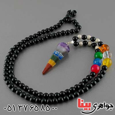 گردنبند چند جواهر هفت چاکرا بسیار عالی _کد:20176