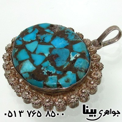 گردنبند فیروزه نیشابوری موزائیکی