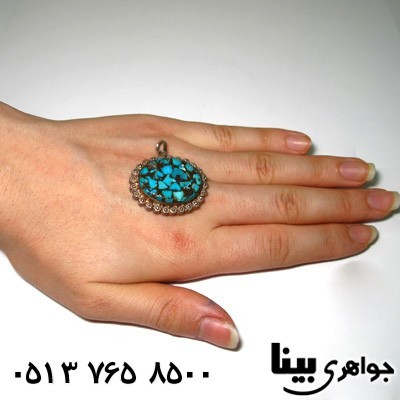 گردنبند فیروزه نیشابوری موزائیکی