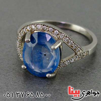 انگشتر یاقوت کبود زنانه برند SPN _کد:20180