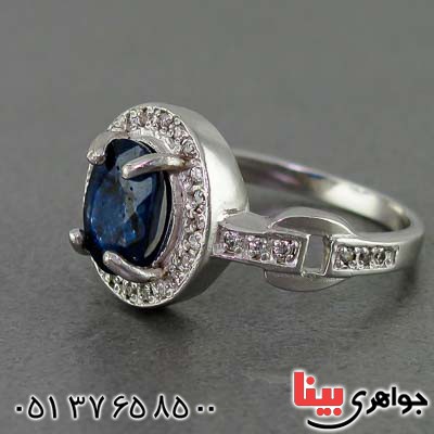 انگشتر یاقوت کبود زنانه زیبا برند SPN