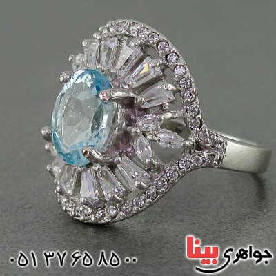 انگشتر توپاز زنانه زیبا برند SPN _کد:20192