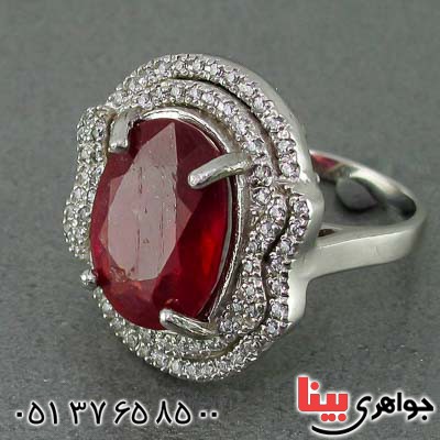 انگشتر یاقوت سرخ درشت زنانه برند SPN _کد:20204