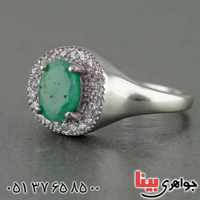 انگشتر زمرد زنانه زیبا برند SPN _کد:20211