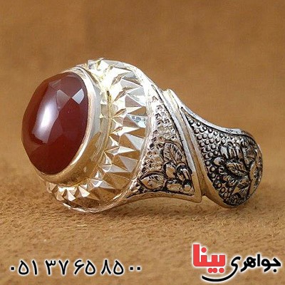 انگشتر عقیق یمنی فاخر مردانه