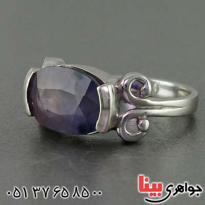 انگشتر یاقوت کبود زنانه بسیار زیبا برند SPN _کد:20443