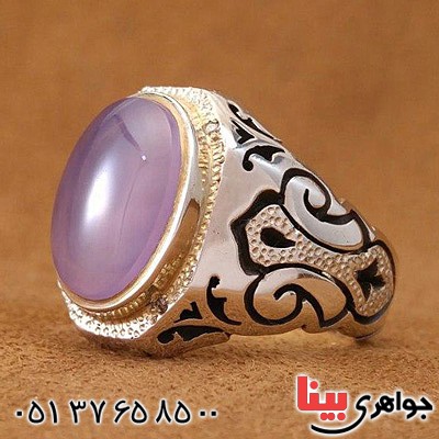 انگشتر عقیق یمنی دور الماس بسیار خاص _کد:20448