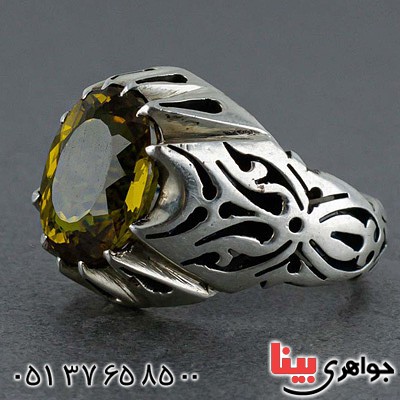 انگشتر الکساندریت مردانه فاخر همراه با شناسنامه بین المللی  _کد:20488
