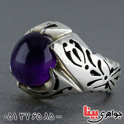 انگشتر آمتیست مردانه بسیار فاخر _کد:20496