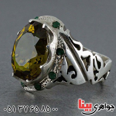 انگشتر الکساندریت و زمرد بسیار فاخر _کد:20498