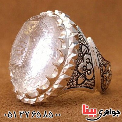 انگشتر در نجف خطی با حکاکی بسیار عالی _کد:20505